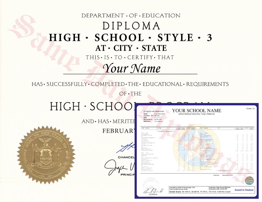 request replacement high school diploma
